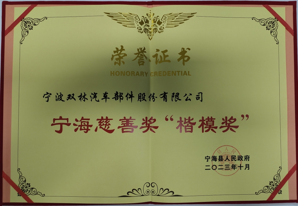 Welcome,球速（体育科技有限公司）荣获首批宁海慈善奖“楷模奖”